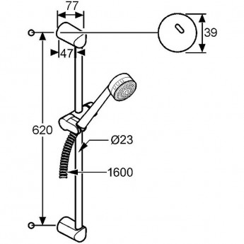 Душевой гарнитур KLUDI ZENTA 6064005-00