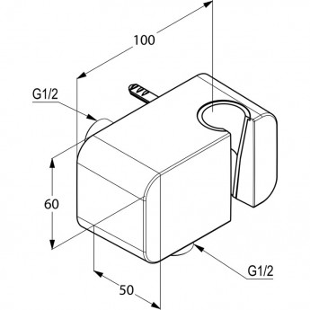 Подключение душевого шланга KLUDI A-QA 6556043-00