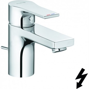 Смеситель для раковины однорычажный KLUDI ZENTA SL 482770565 на одно отверстие с донным клапаном