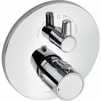 Термостат для ванны и душа KLUDI ZENTA 388300545 встраиваемый на 2 потребителя внешняя часть